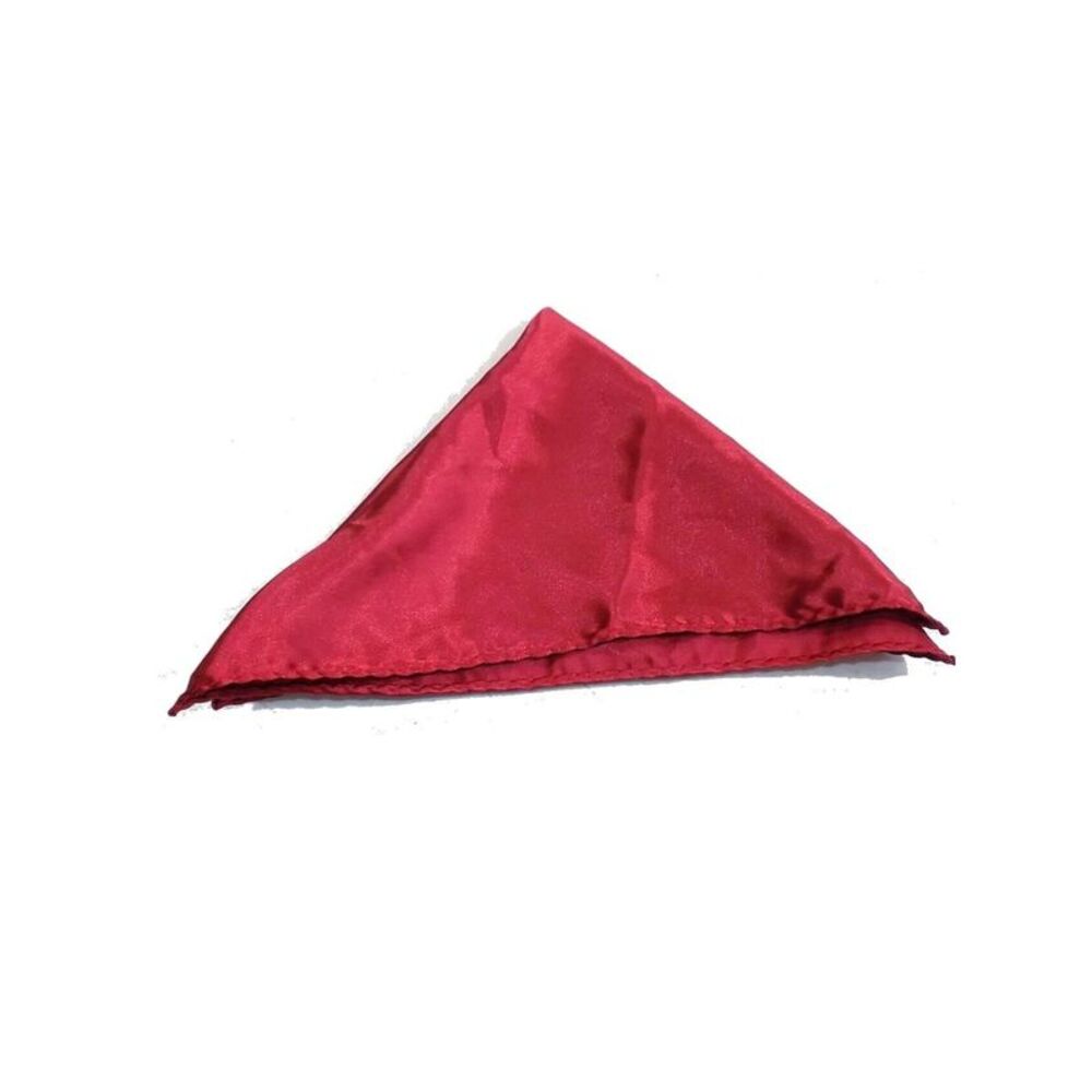 ALFANI Mens Red Solid Pocket Square